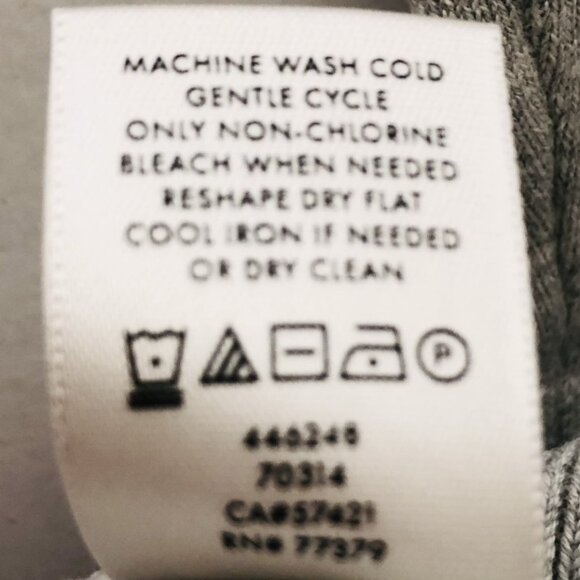 Ann Taylor Silk Cotton Blend Boatneck Pullover Top Bell Sleeve Size S Light Grey - Picture 8 of 10